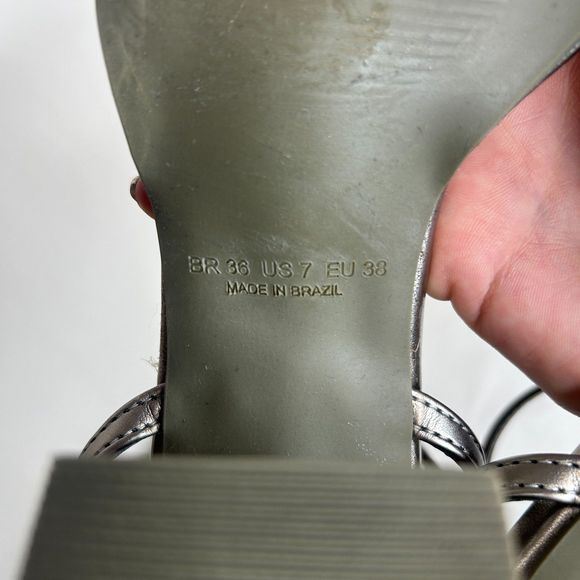 FARM Rio Metallic Silver Heels - Picture 12 of 12